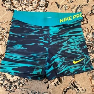 Nike pro medium workout spandex shorts